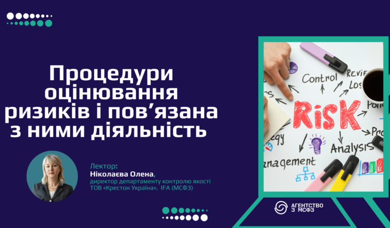 Процедури оцінювання ризиків і пов’язана з ними діяльність